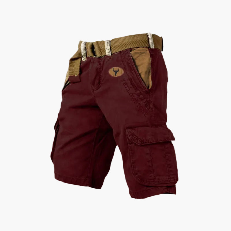 Herren Outdoor Cargo Shorts im Yellowstone Abenteuerstil – Freizeit & Wandern