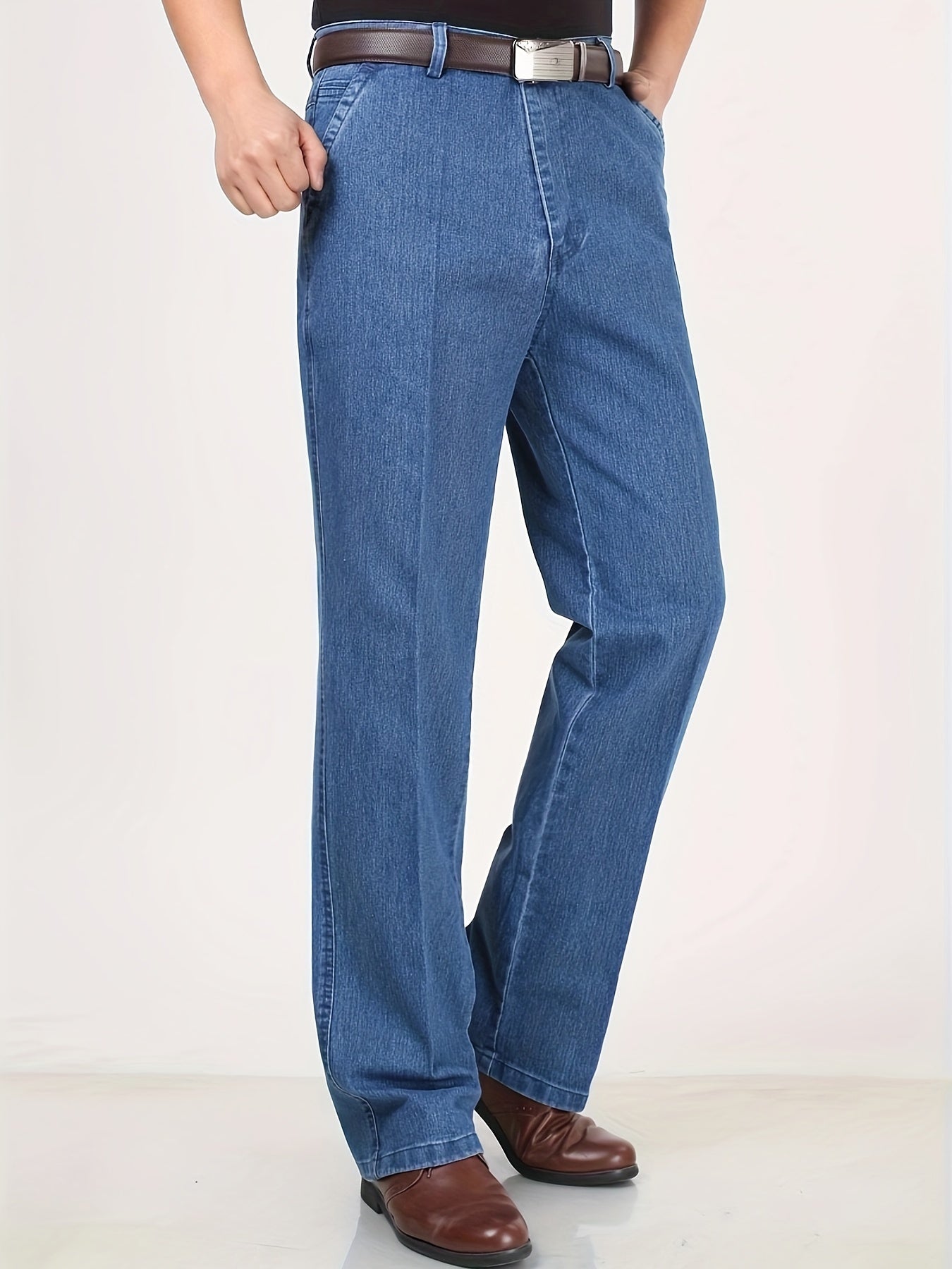 Men's Straight Cut Casual Pants – Classic & Versatile for Everyday and Business