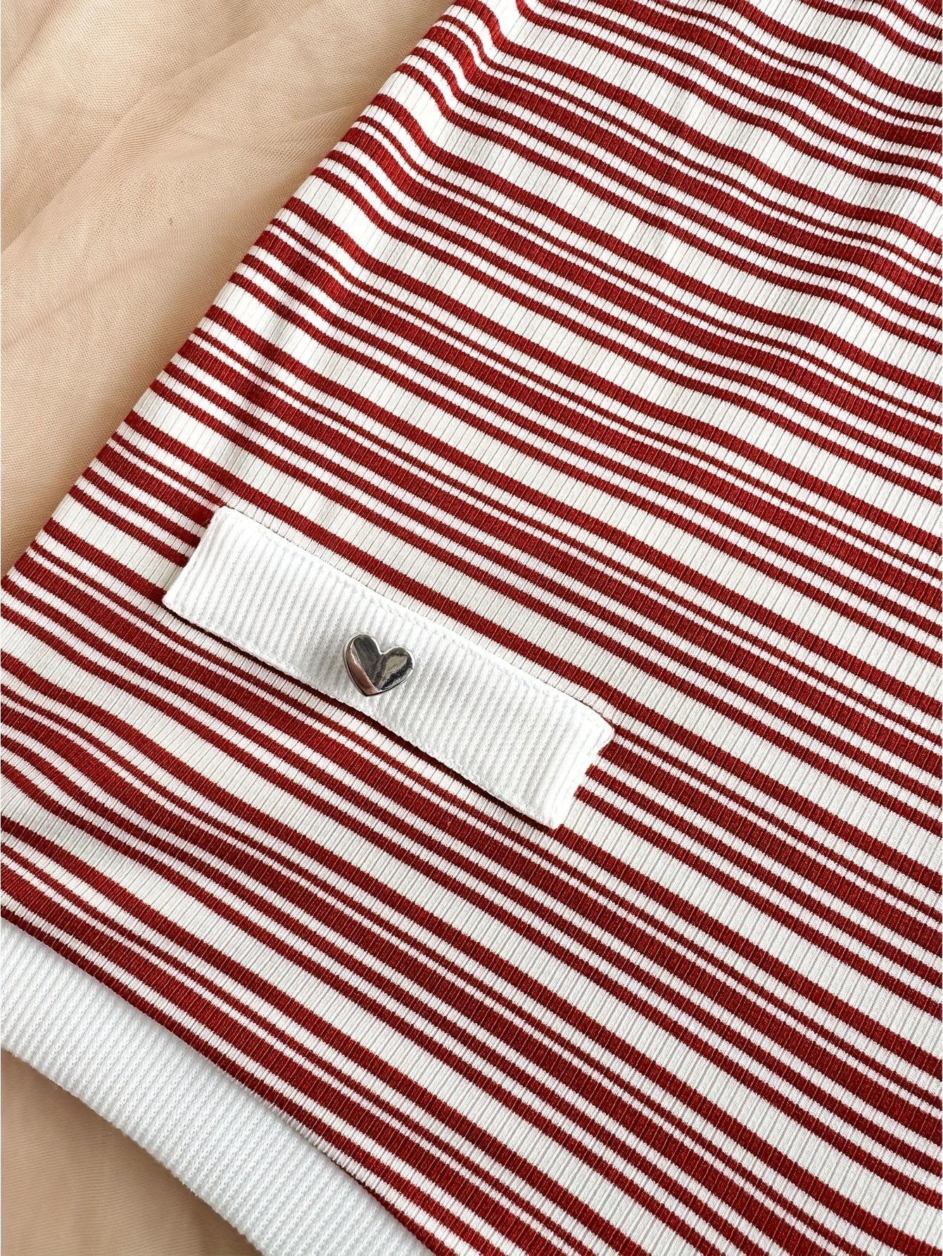 Women's one-piece romper with stripe pattern and button placket – summer fashion for vacation & leisure