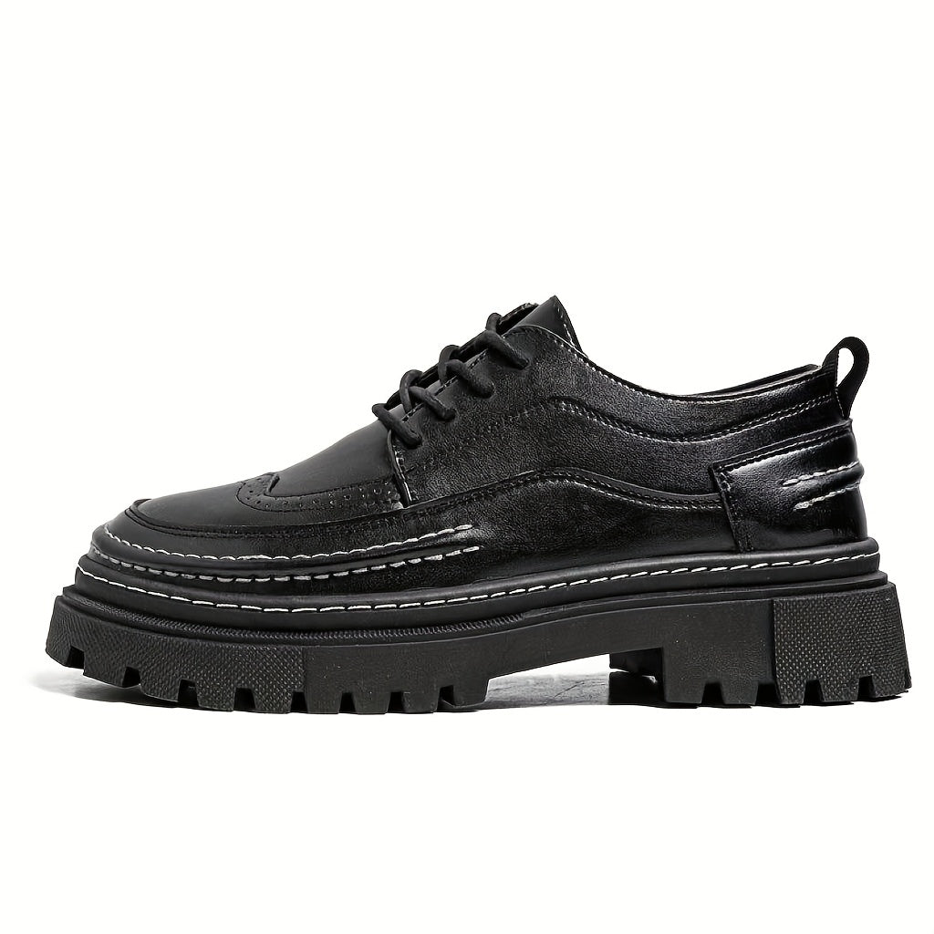 Herren Vintage Brogue Plateau-Schnürschuhe – Elegante Business- und Freizeit-Schuhe