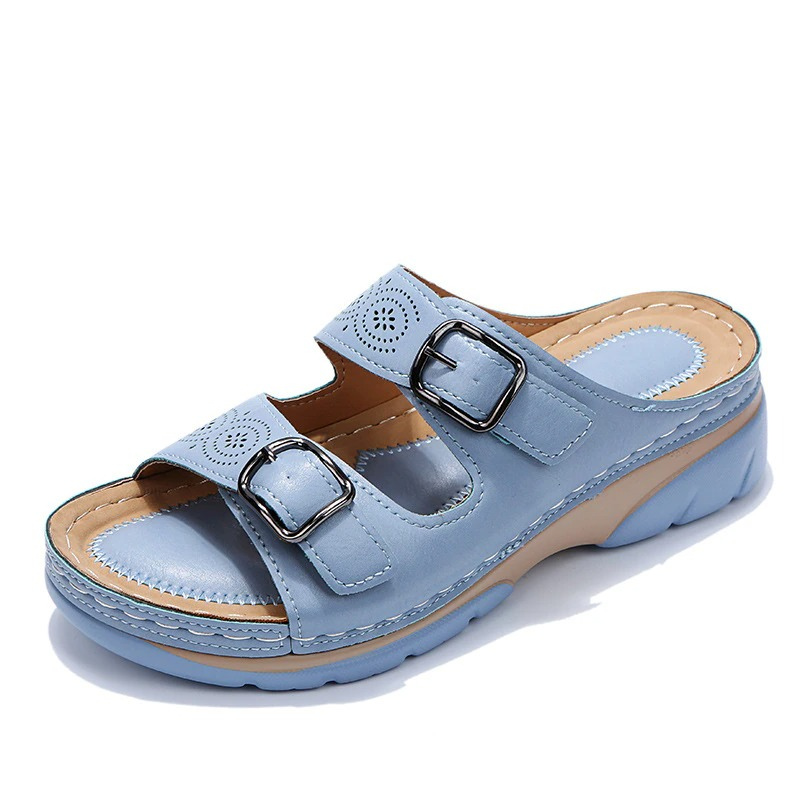 Women's Comfort Sandals Orthopedic – Casual Slip-ons with Adjustable Straps for Everyday and Summer