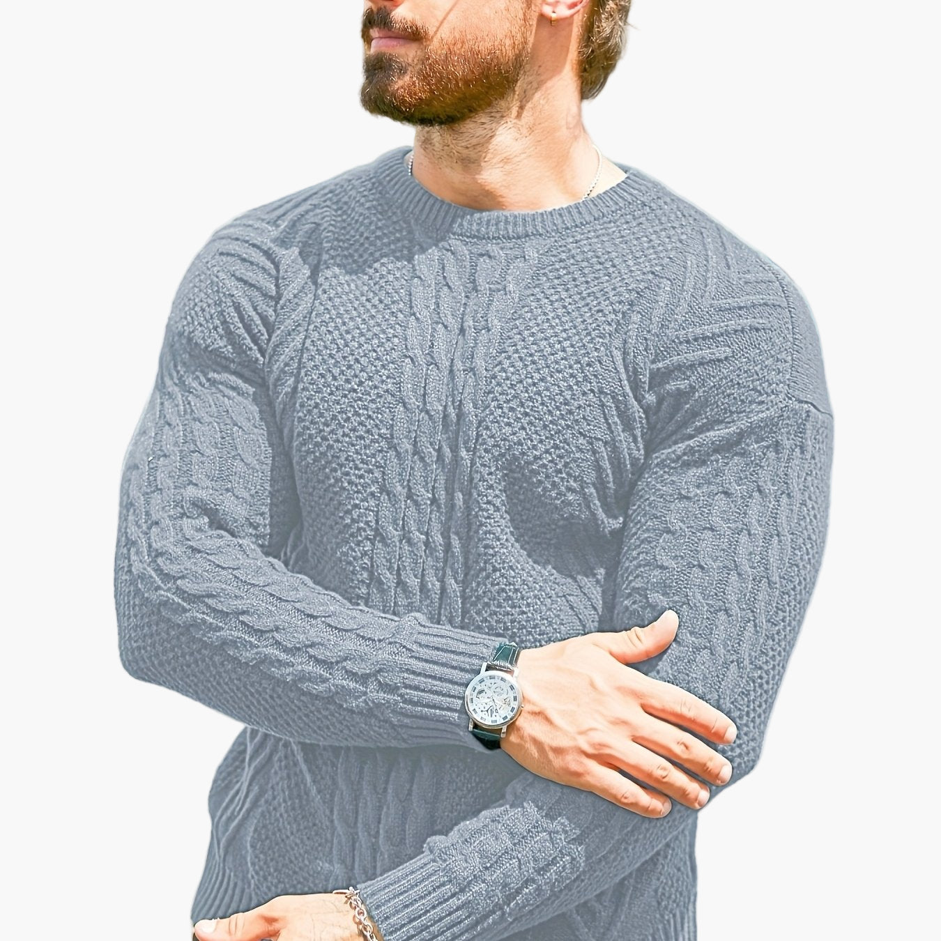 Herren Strickpullover im Casual Stil – Modischer Freizeitpullover für Herbst und Winter