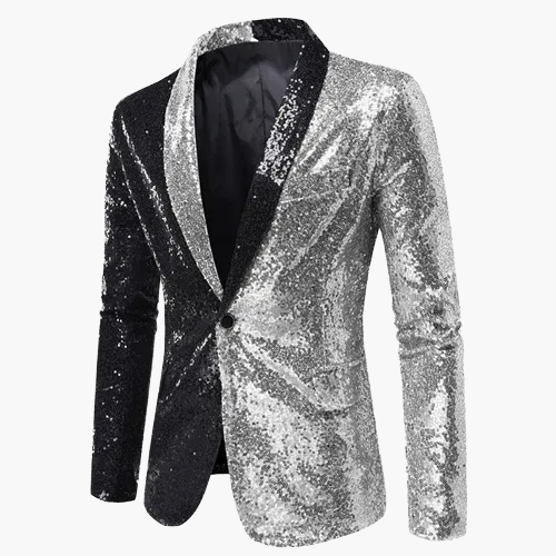 Men's Luxury Party Blazer – Sparkling Modern Evening Jacket for Events and Celebrations
