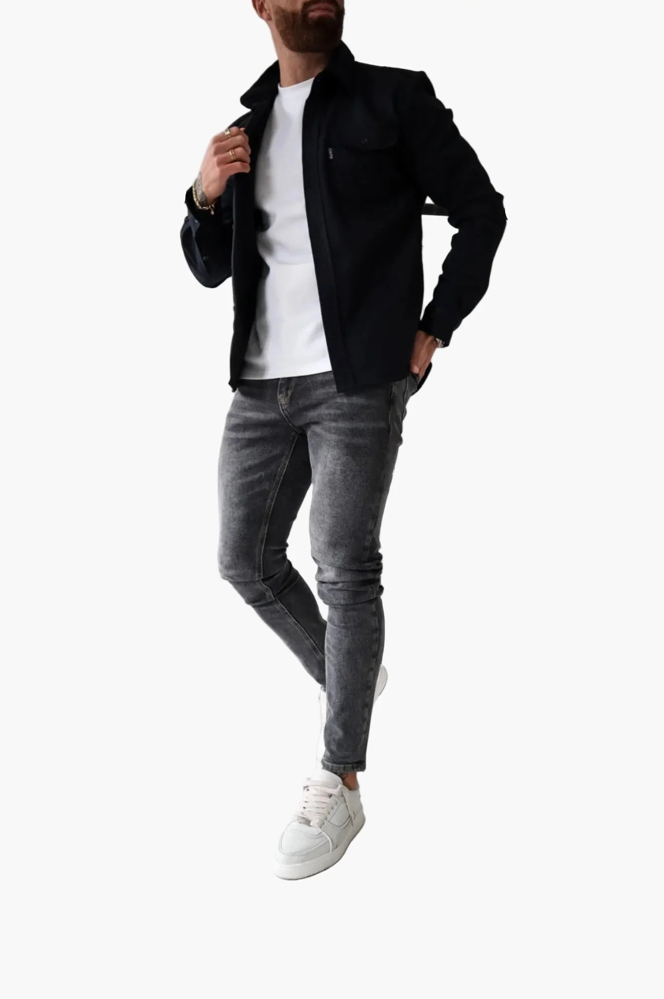 Herren Overshirt Jacke – Moderner Streetstyle für Alltag, Freizeit und Büro