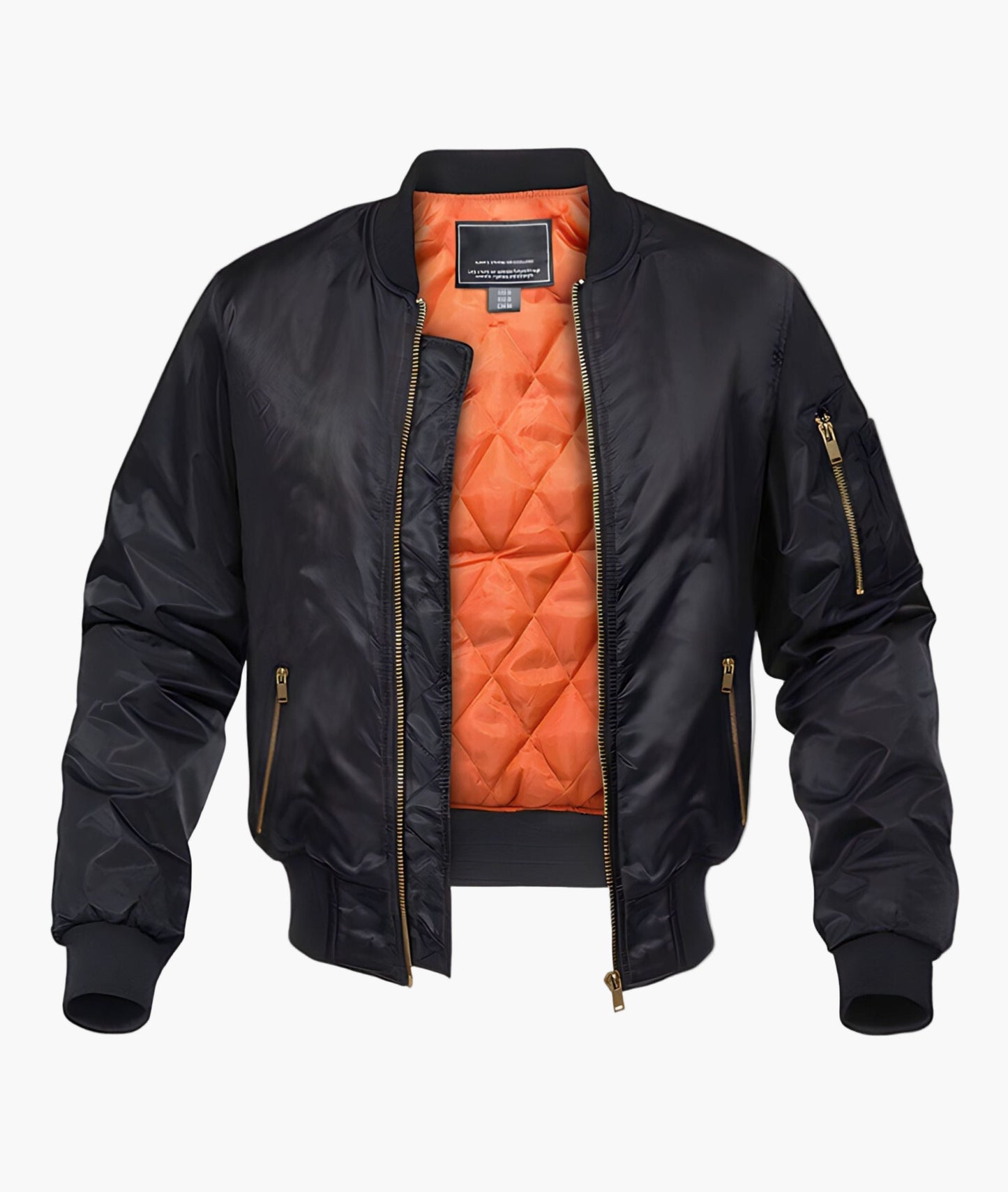 Men's Bomber Jacket – Urban Streetwear Style – Transitional Jacket with Quilted Lining