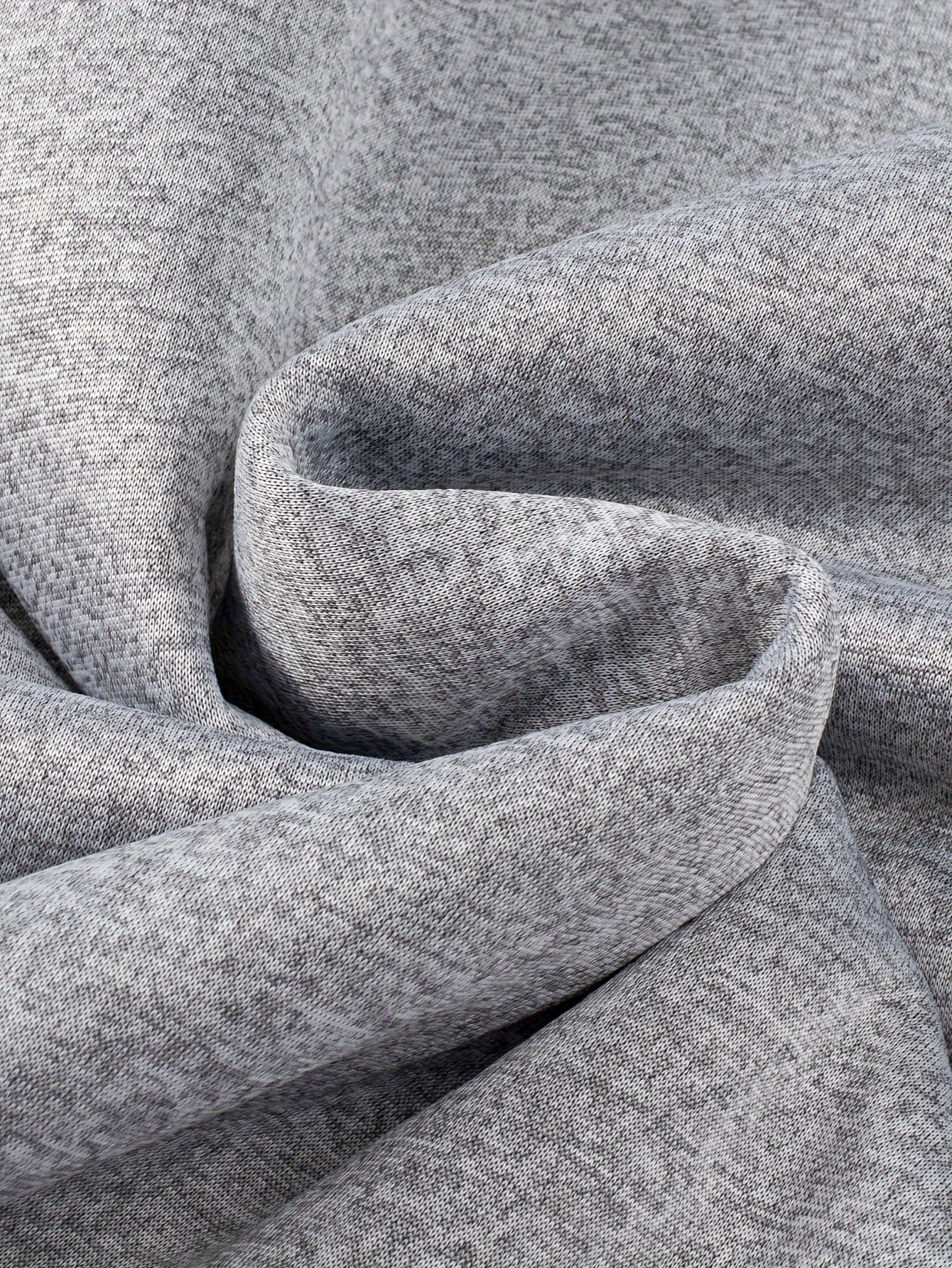 Grauer Herren Kapuzenpullover mit Reißverschluss und Teddyfutter