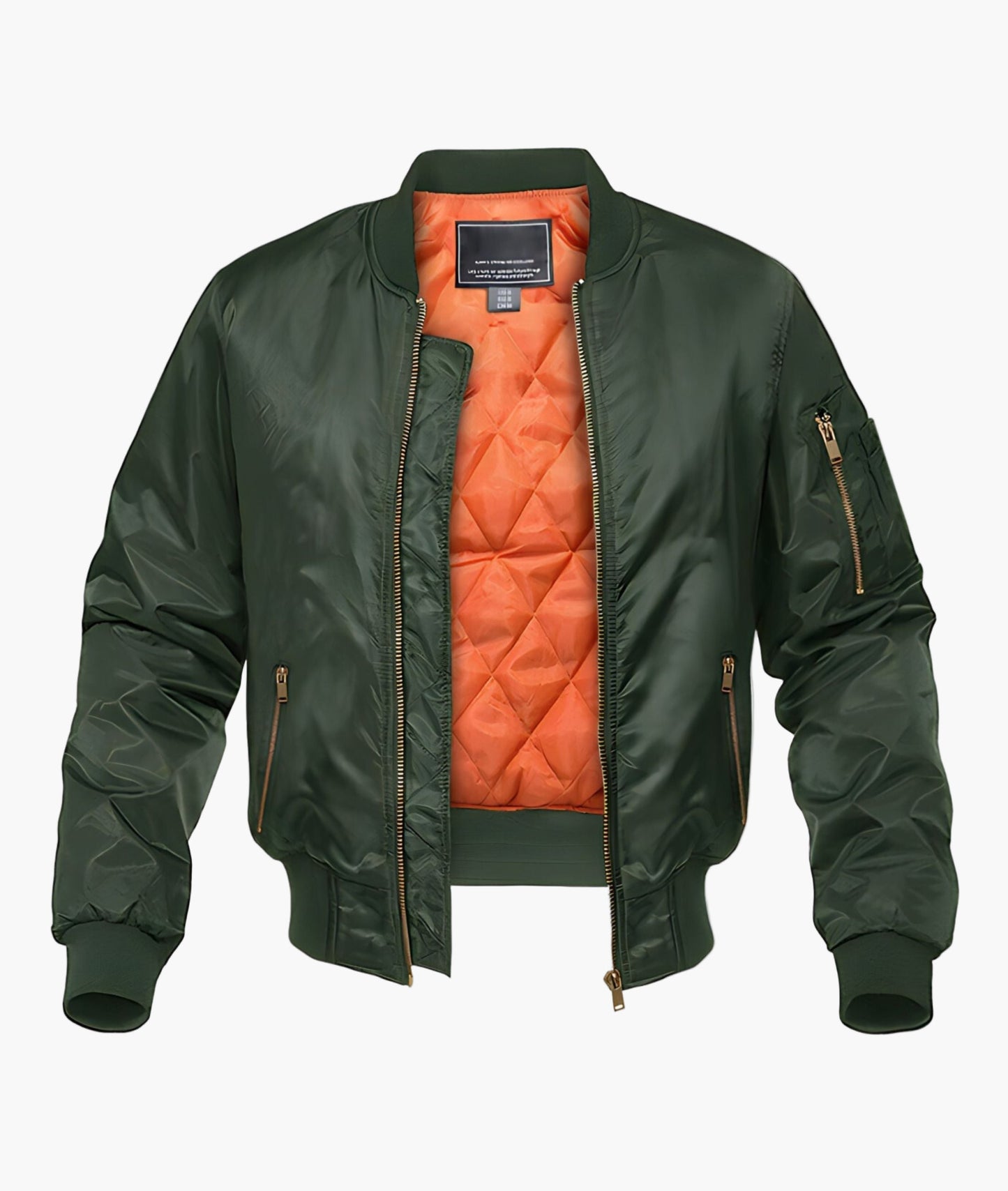 Men's Bomber Jacket – Urban Streetwear Style – Transitional Jacket with Quilted Lining