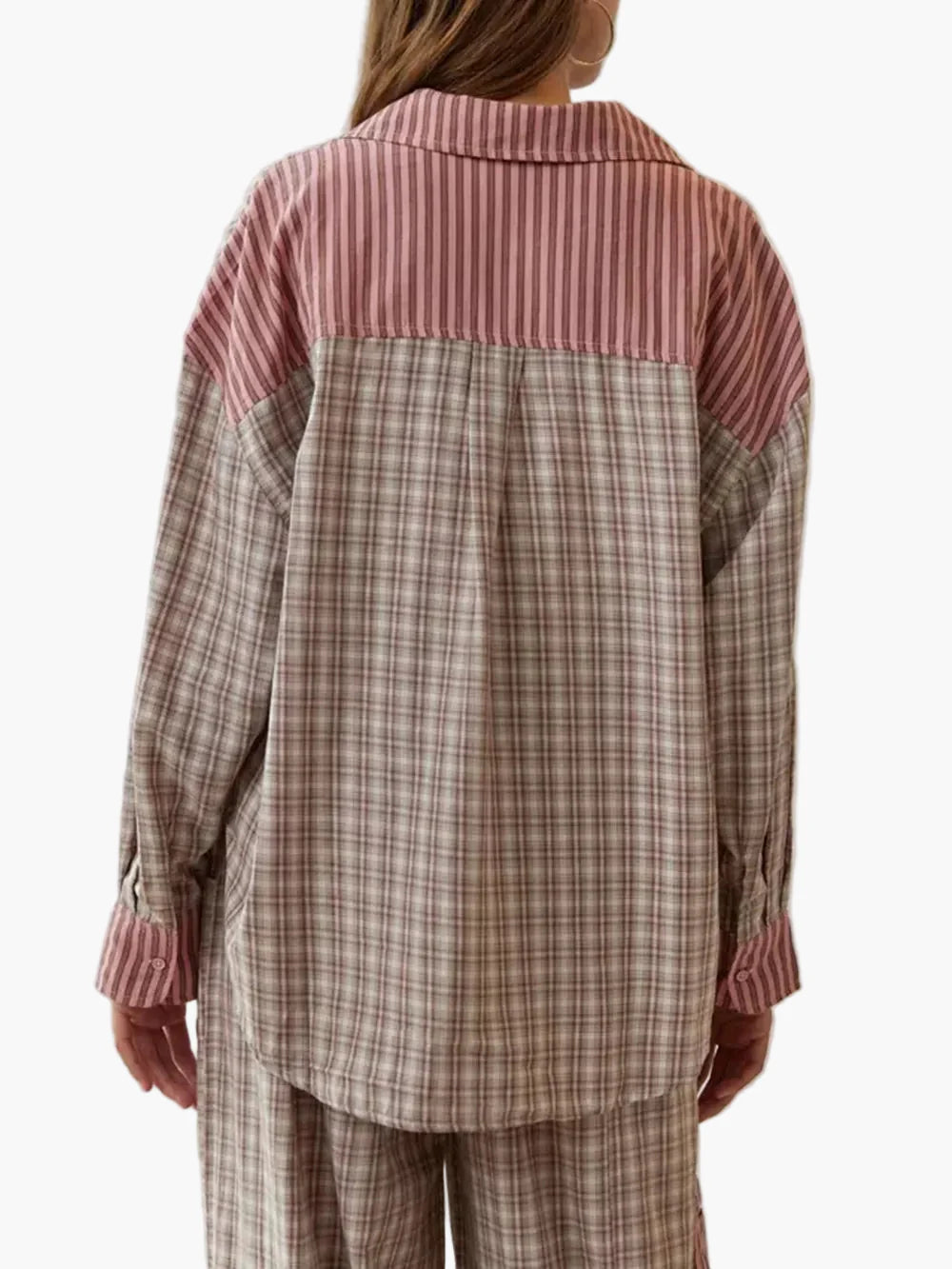 Women's Pajama Set Oversize Two-Piece – Modern Loungewear for Home and Sleep