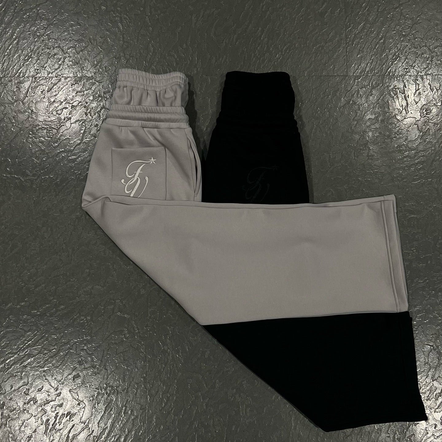 Unisex Baggy Jogginghose mit Stern-Stickerei – Streetwear Style für Damen & Herren, Freizeit & Sport