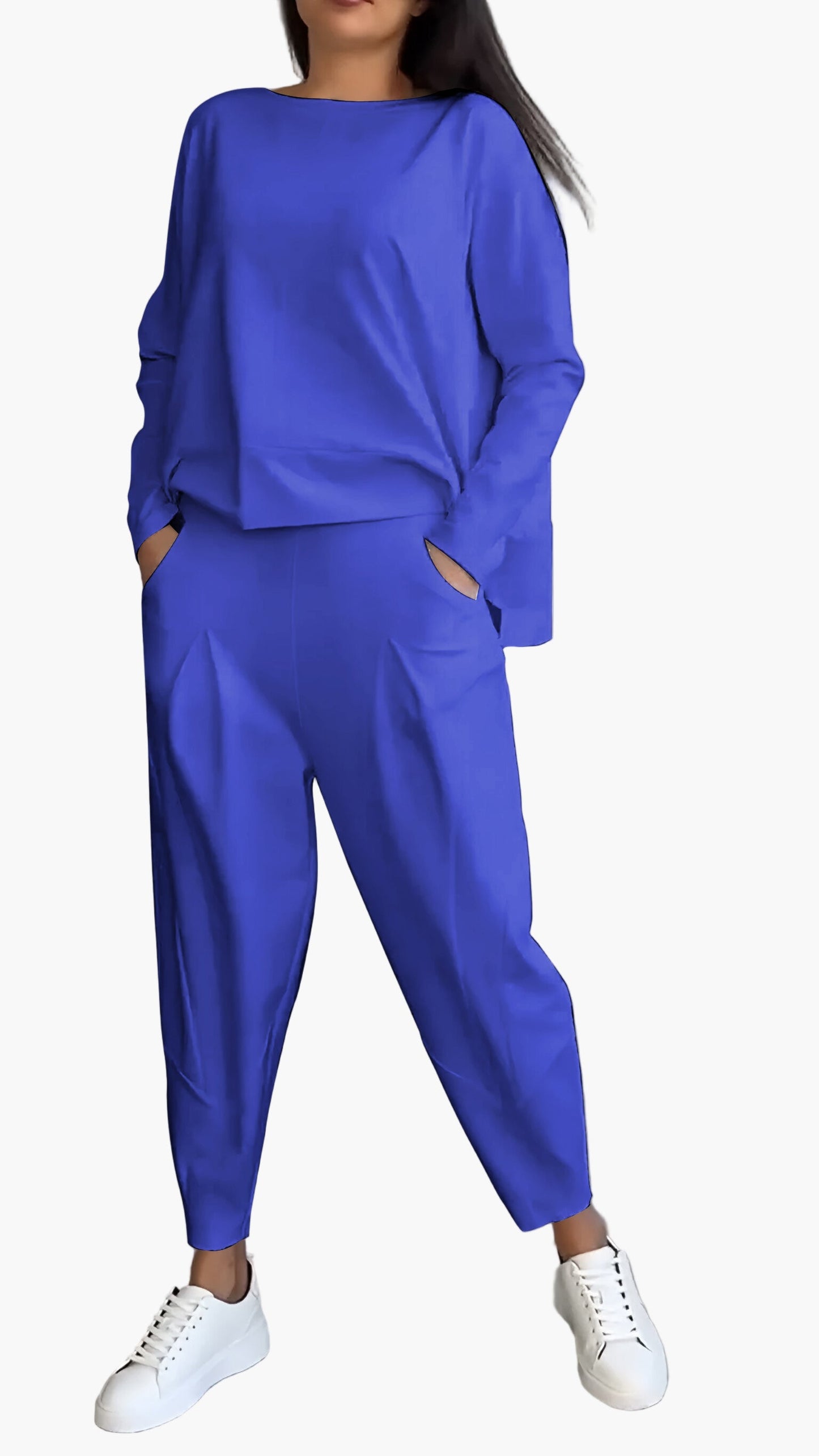 Women's Two-Piece Cozy Lounge Set – Fashionable Casual Suit for Home & Everyday Use