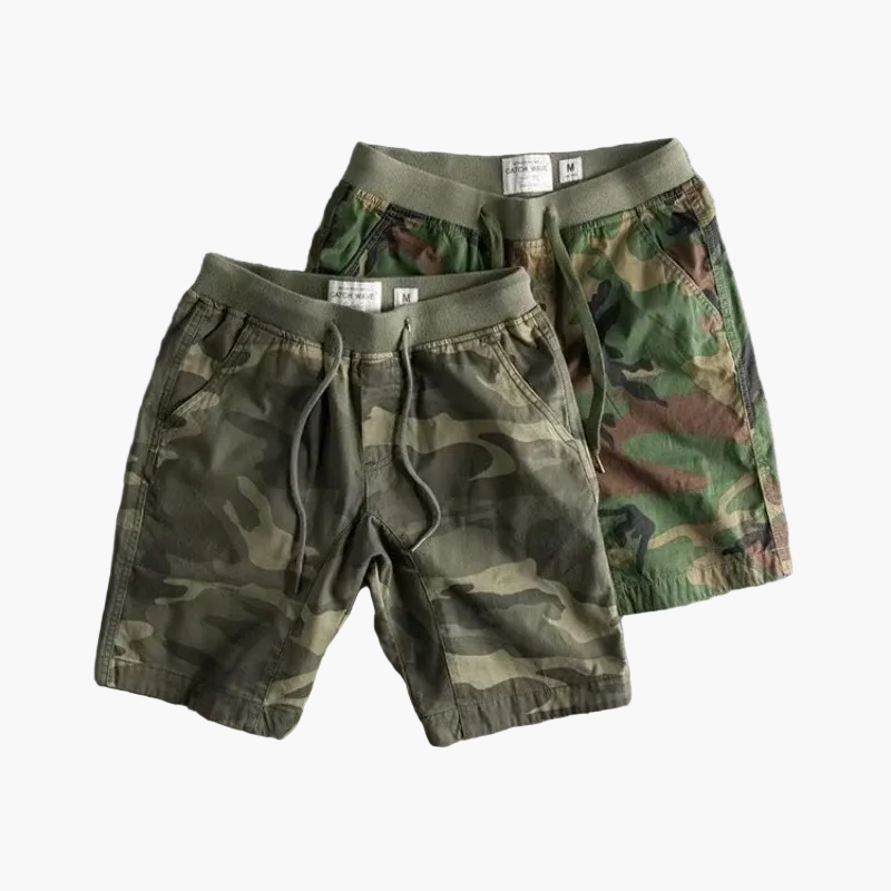 Men's Camouflage Exercise and Leisure Shorts – Athletic Appearance for Outdoor and Workout