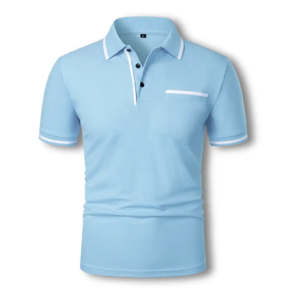 Men's Polo Shirt Modern Fit – Stylish Leisure and Work Shirt with Contrast Details