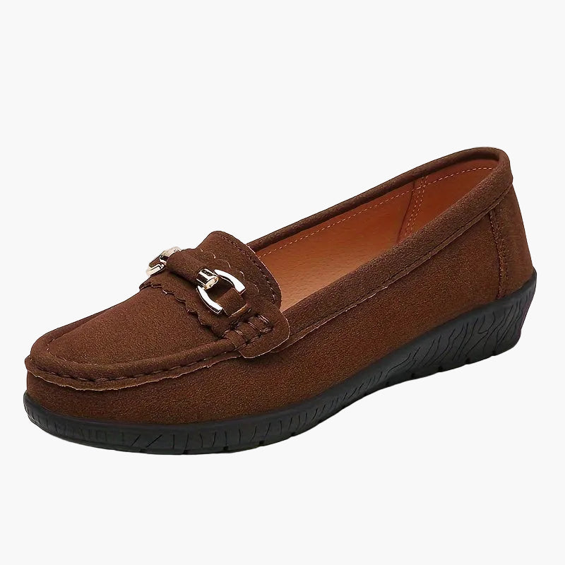 Women's Slip-On Moccasins Comfortable Casual Elegant Loafer Shoes