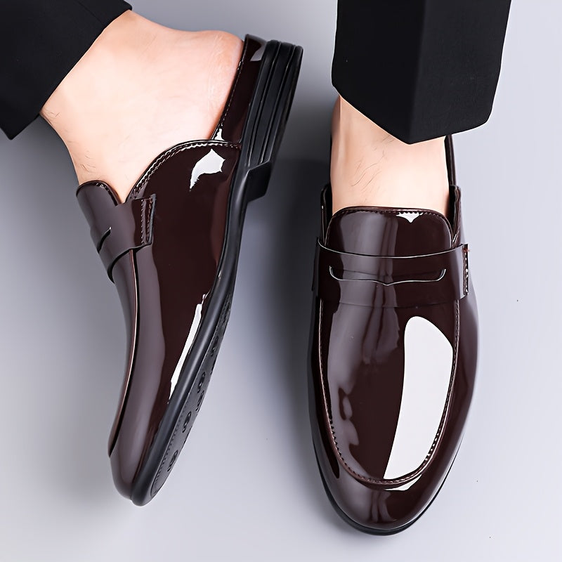 Men's Slip-On Business Loafer Backless – Elegant Half Shoes for Office & Occasion