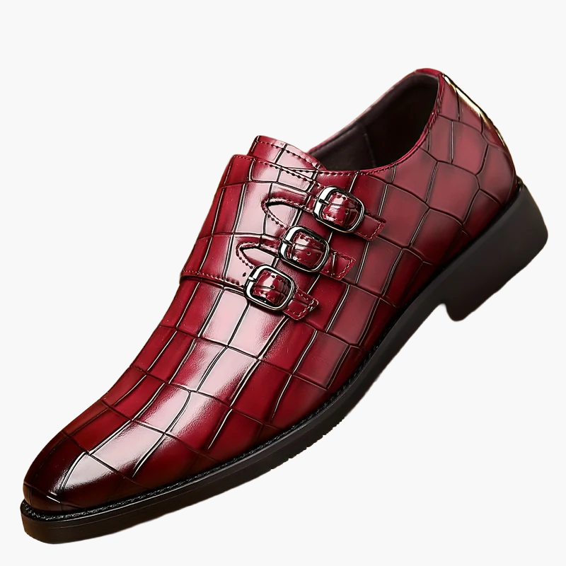 Herren Business-Schuhe Vintage Stil mit Schnallen – Elegante Freizeitschuhe für Büro und festliche Anlässe