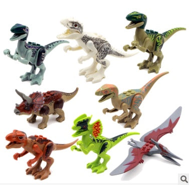 Children's Dinosaur Building Block Figures Set – Educational Toy and Collectible, Mini Play Figures for Playing and Learning