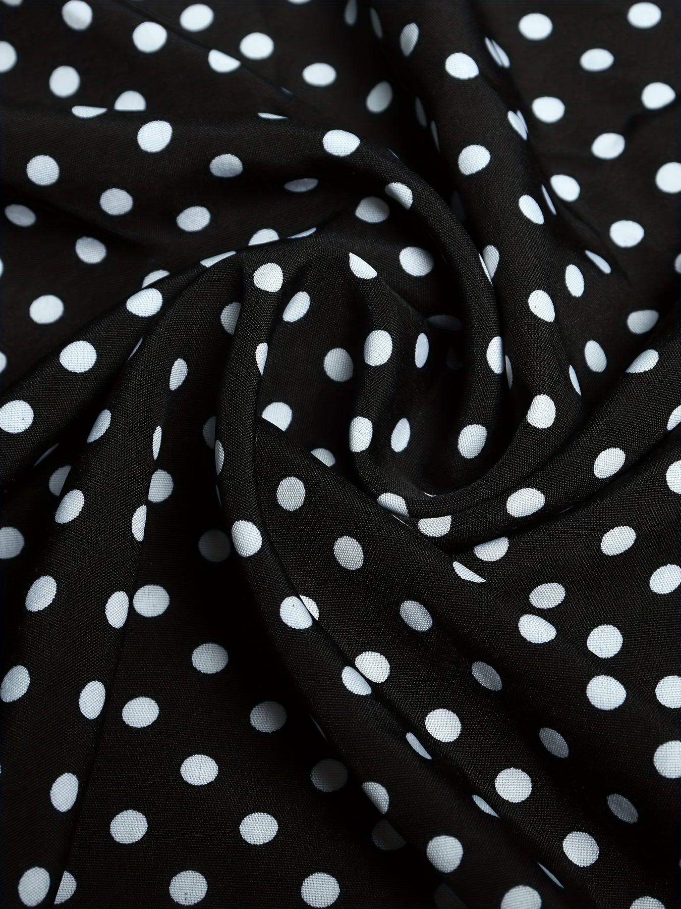 Damen Polka Dot Bluse Elegant Locker Sommer Freizeitshirt Plus Size