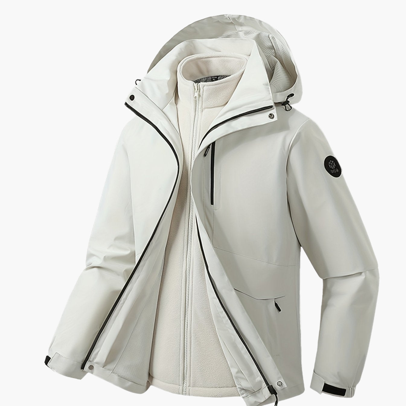 Men's 3-in-1 Functional Jacket with Hood – Outdoor Casual Jacket for Every Season