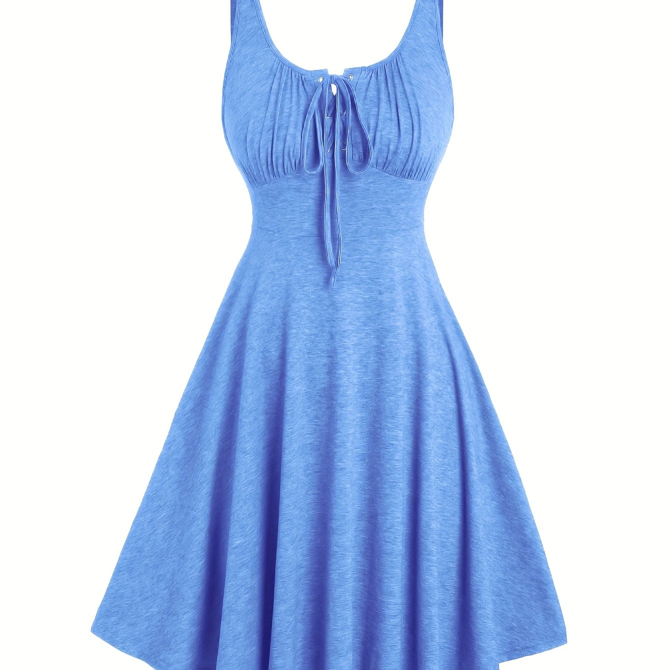 Women's Skater Dress with Lacing – Casual Dress in Vintage Style for Everyday and Summer