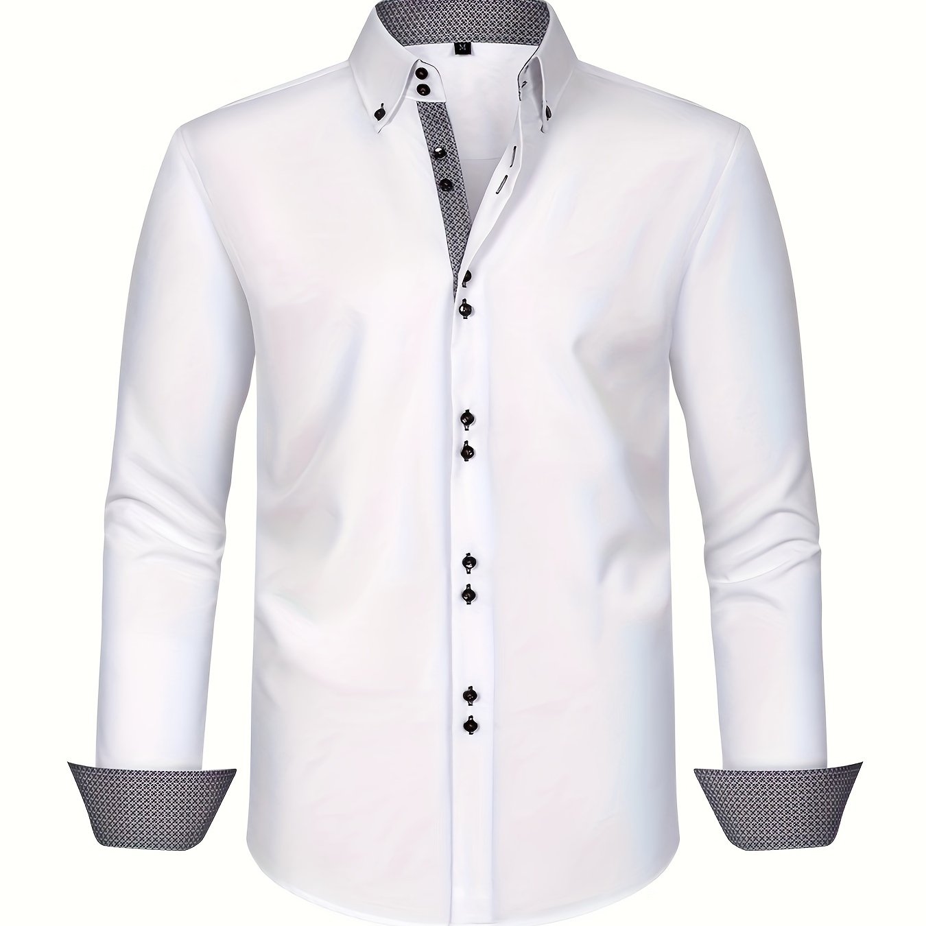 Men's Business Shirt Modern Fit – Elegant Style for Office & Leisure