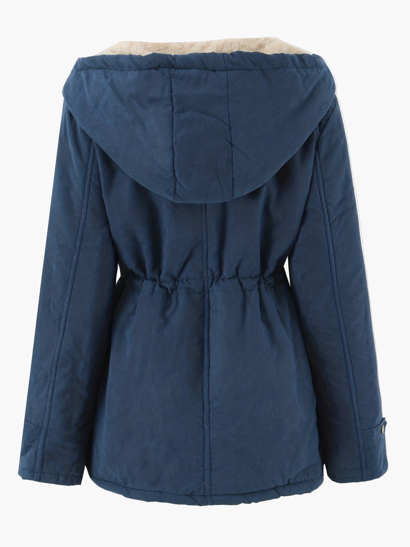 Damen Winter Parka mit Kapuze und Kordelzug – Warme Freizeitjacke für Alltag und Outdoor