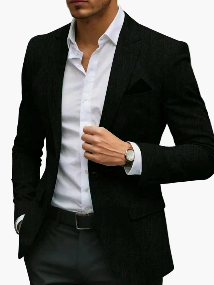 Herren Modern Business Jacket – Slim Fit Blazer for Office and Festive Occasions