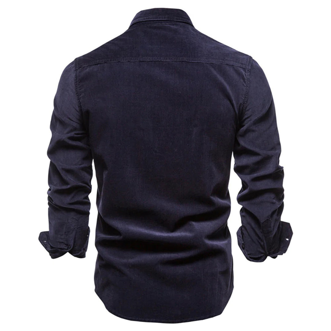Men's Cord Shirt Slim Fit – Stylish Casual and Office Shirt, Modern Design