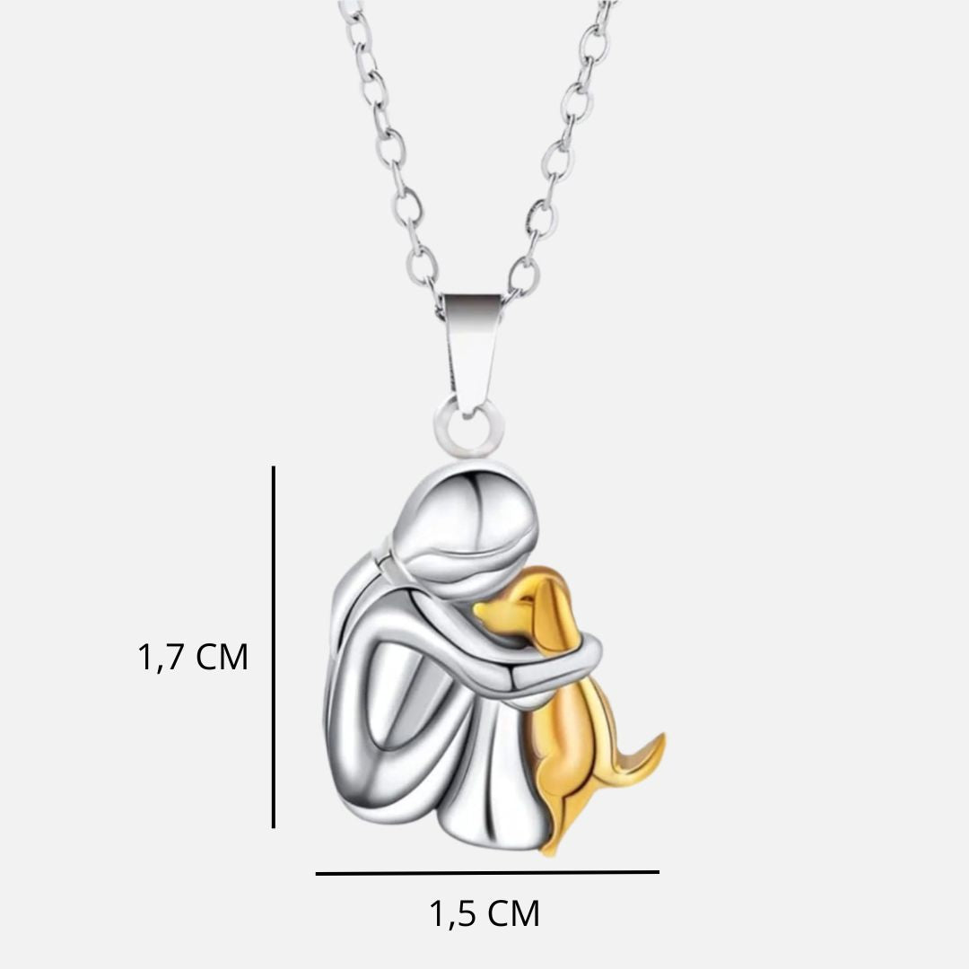 Women's necklace with dog pendant – symbol of love and friendship – gift for dog lovers