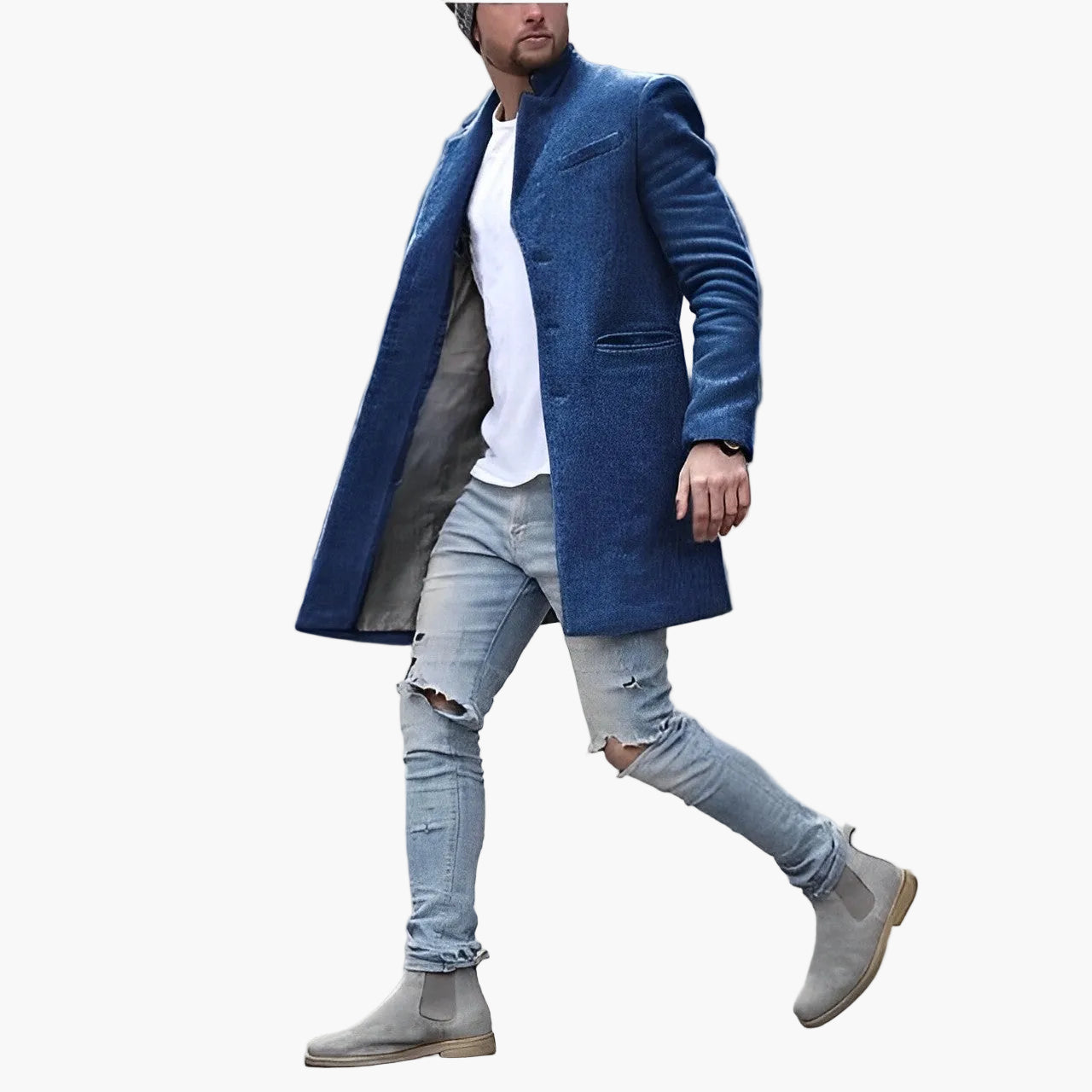 Herren Slim Fit Mantel – Moderner Business & Freizeit Look, Urbaner Style