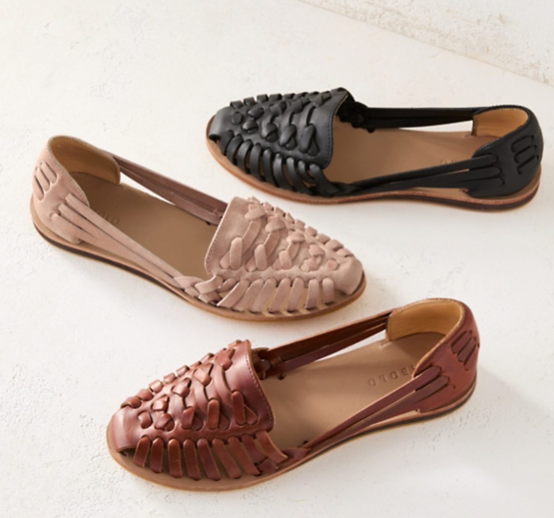 Women's Huarache Slip-ons – Woven Summer Shoes for Everyday and Leisure Use