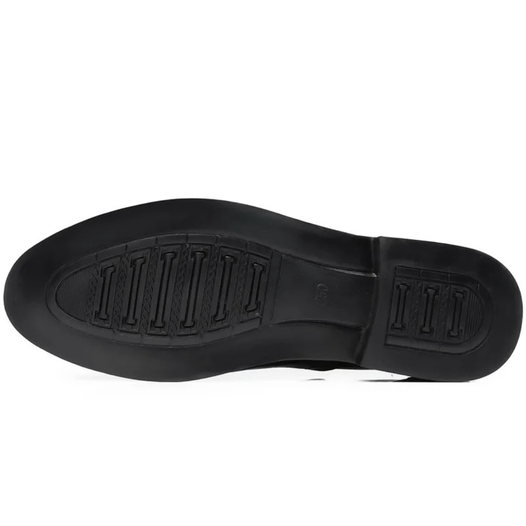 Men's Business Oxford Shoes – Classic with Brogue Details, Elegant Lace-up Shoes for Formal Occasions