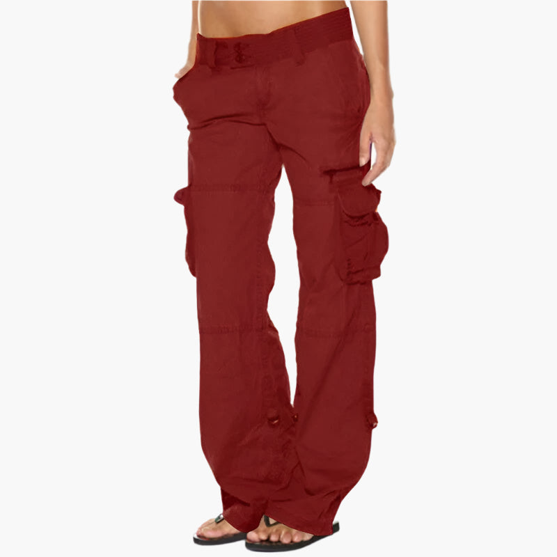 Women's Cargo Pants – Fashionable Streetwear Cargo Pants with Pockets, Leisure & Everyday Use