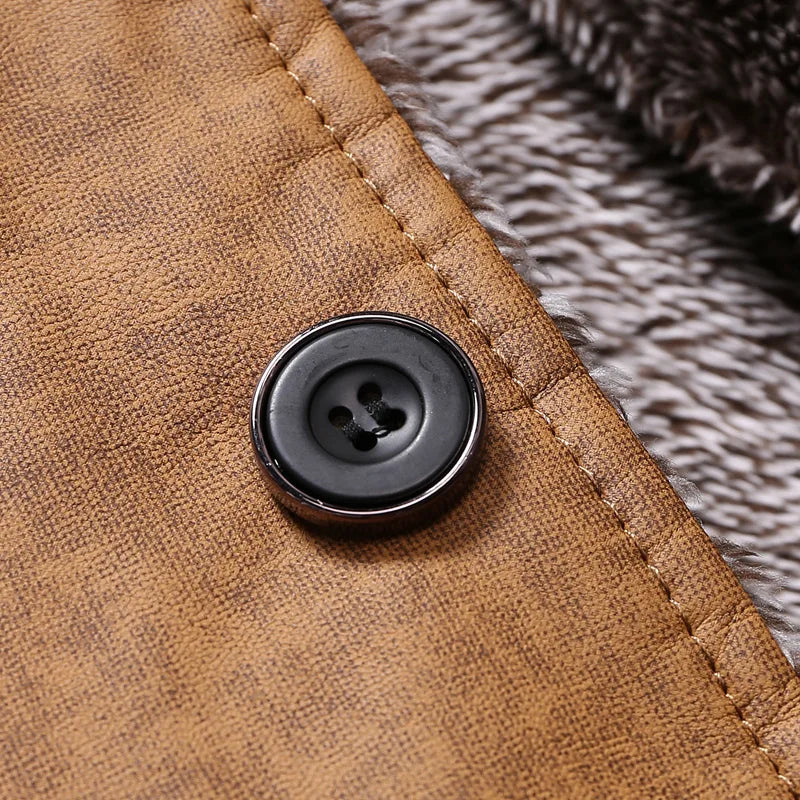 Herren Winterjacke mit Kunstfellfutter – Modischer Mantel für Alltag & Freizeit