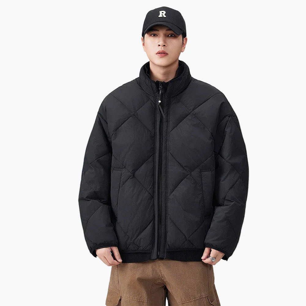 Herren Übergangs-Steppjacke im Oversize-Look für Freizeit und Alltag