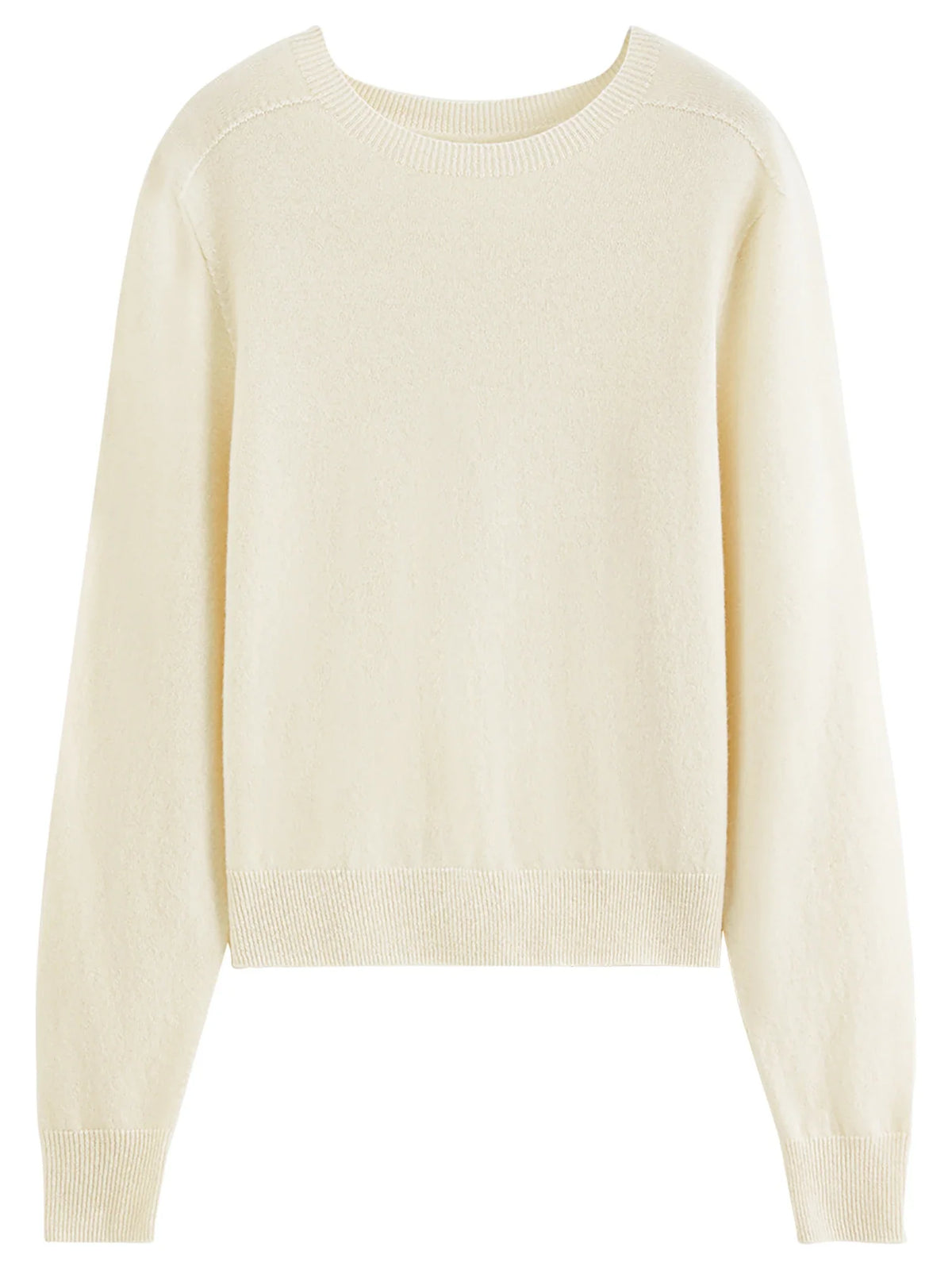 Women's Long-Sleeve Crewneck Sweater in Soft Material