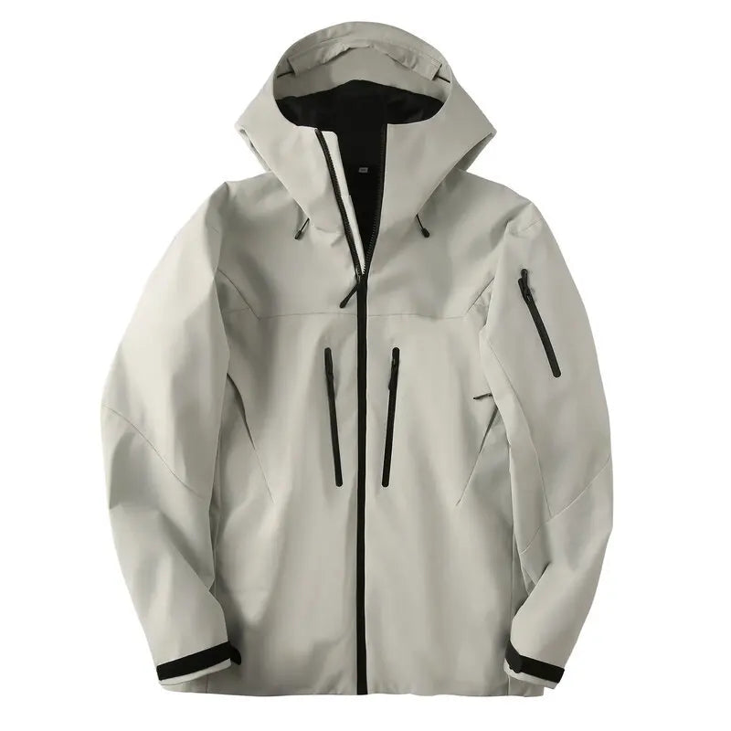 Unisex Kapuzenjacke mit Reißverschlusstaschen – Atmungsaktive Outdoor-Jacke
