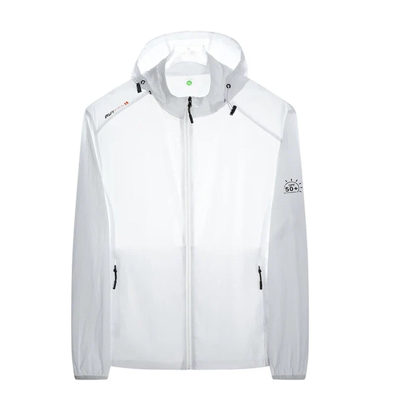 Leichte Kapuzenjacke Windbreaker mit Reißverschluss für Herren