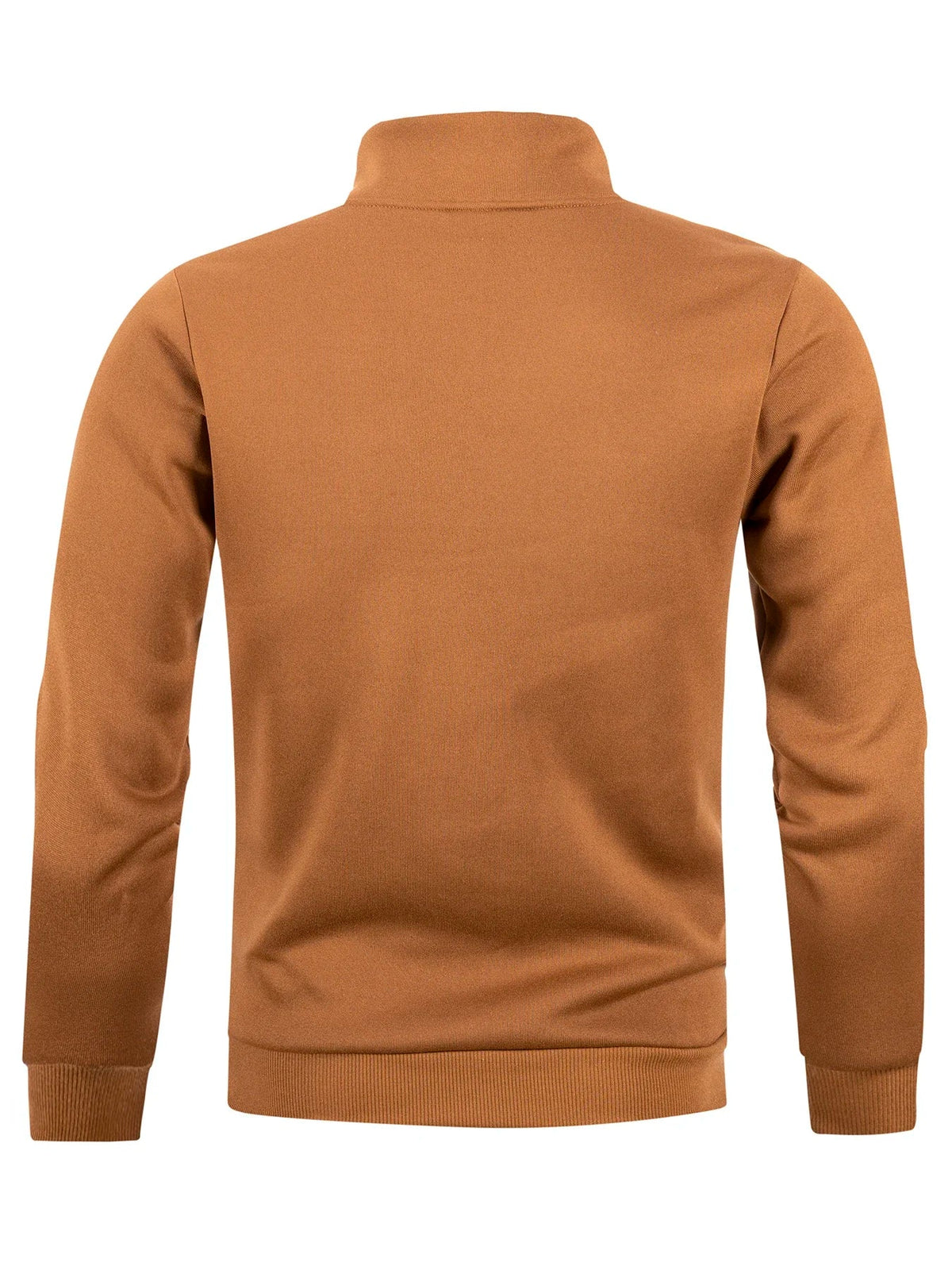 Men's half-zip pullover, stand-up collar, sweatshirt, long sleeve