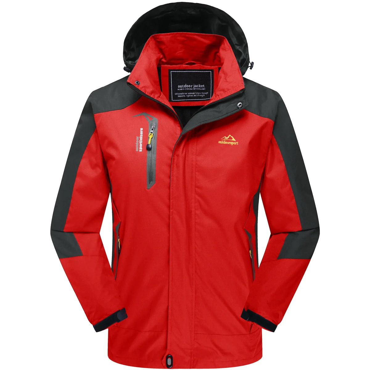Outdoor Funktionsjacke für Herren – winddicht & wasserabweisend mit Kapuze