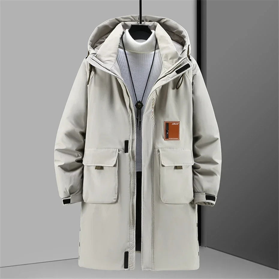 Unisex parka with hood and pockets – long-sleeve winter coat in various colors