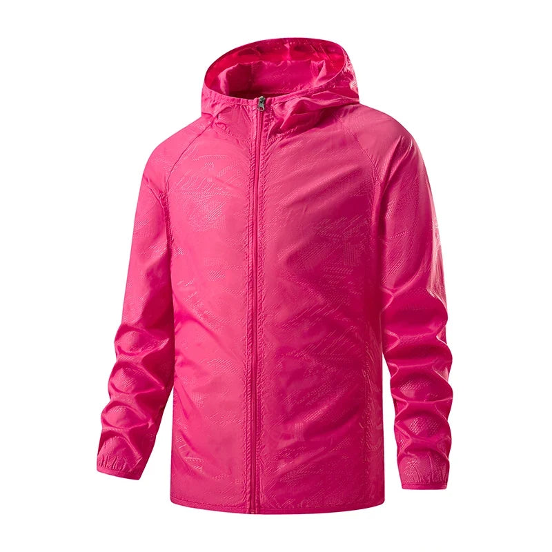 Leichte Kapuzenjacke Windbreaker mit Reißverschluss
