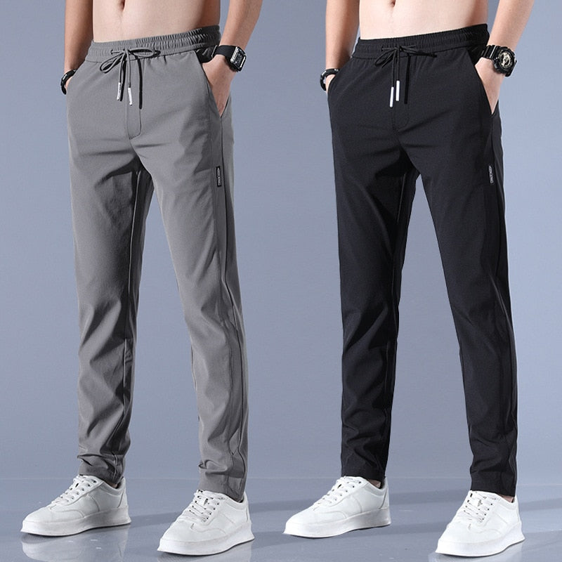 Men's Jogging Pants – Slim Tapered Fit – Comfortable Casual Pants with Elastic Waistband