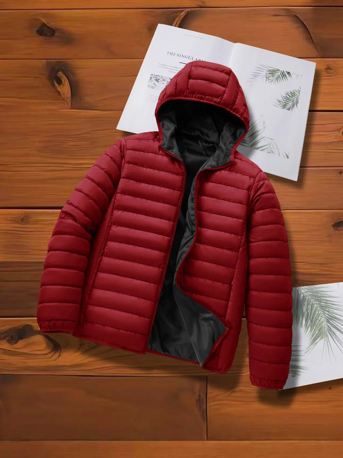 Men's Lightweight Quilted Hooded Jacket