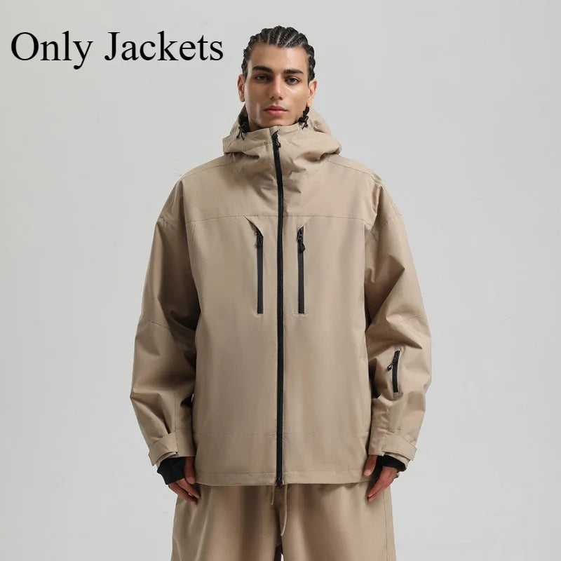 Unisex Winterjacke mit Kapuze für Outdoor und Ski – Mehrere Farben