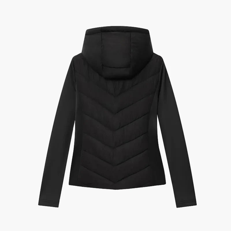 Damen Steppjacke mit Kapuze – Modischer Freizeit-Look für Herbst und Winter