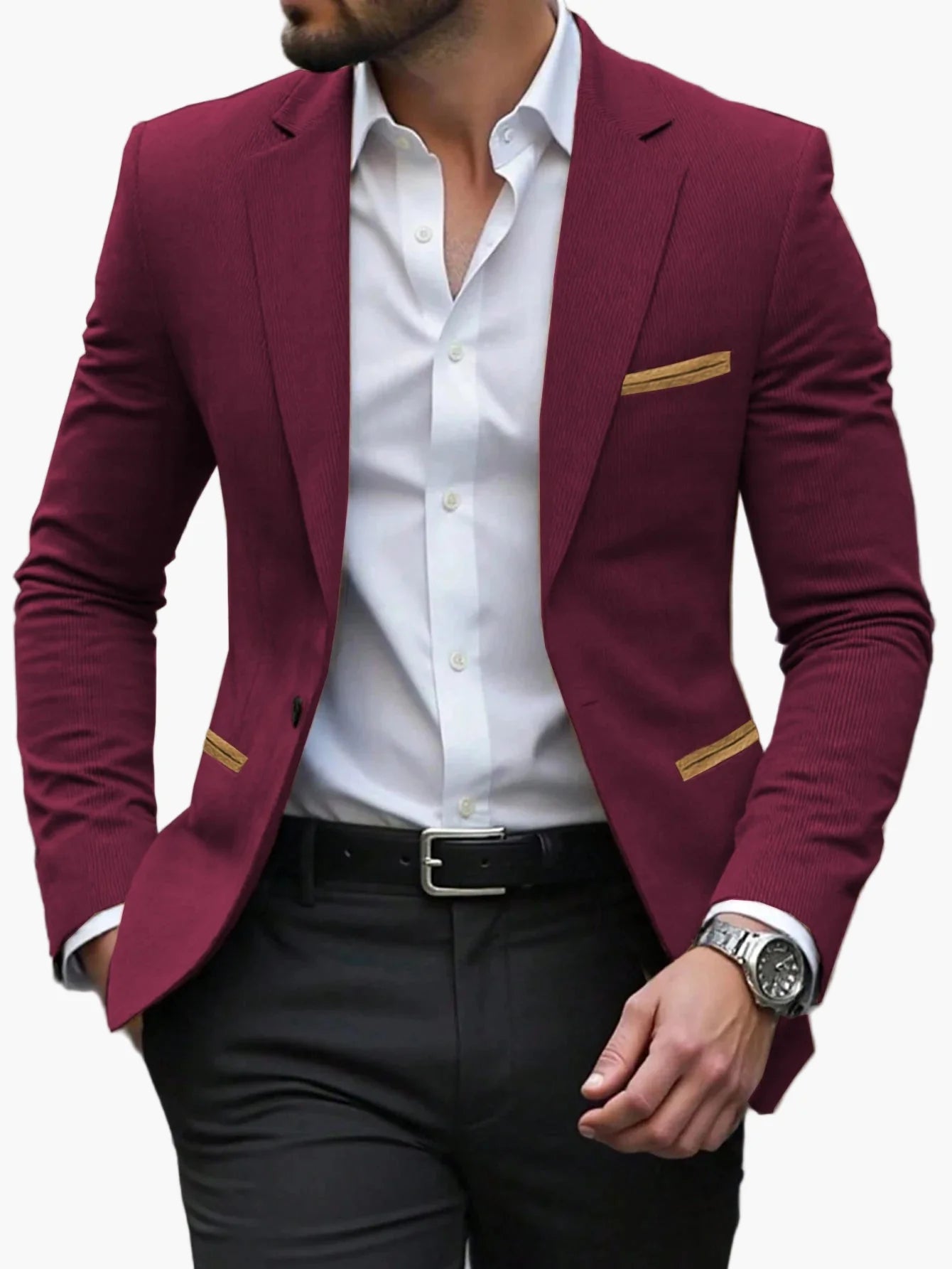 Men's Business Casual Blazer – Elegant Blazer for Office and Festive Occasions
