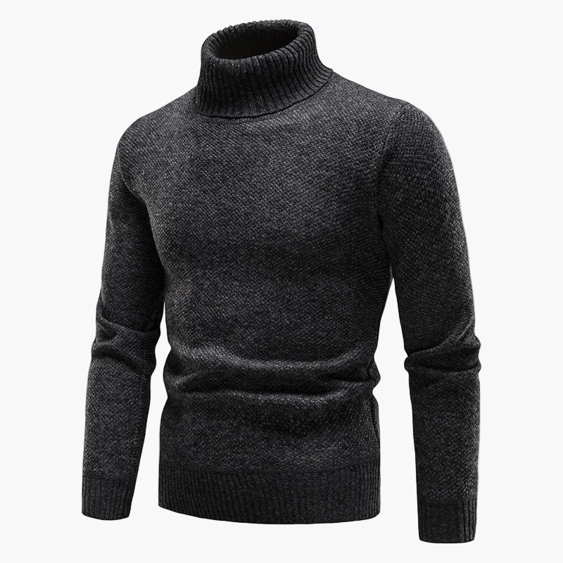 Men's turtleneck sweater knitwear winter comfort casual
