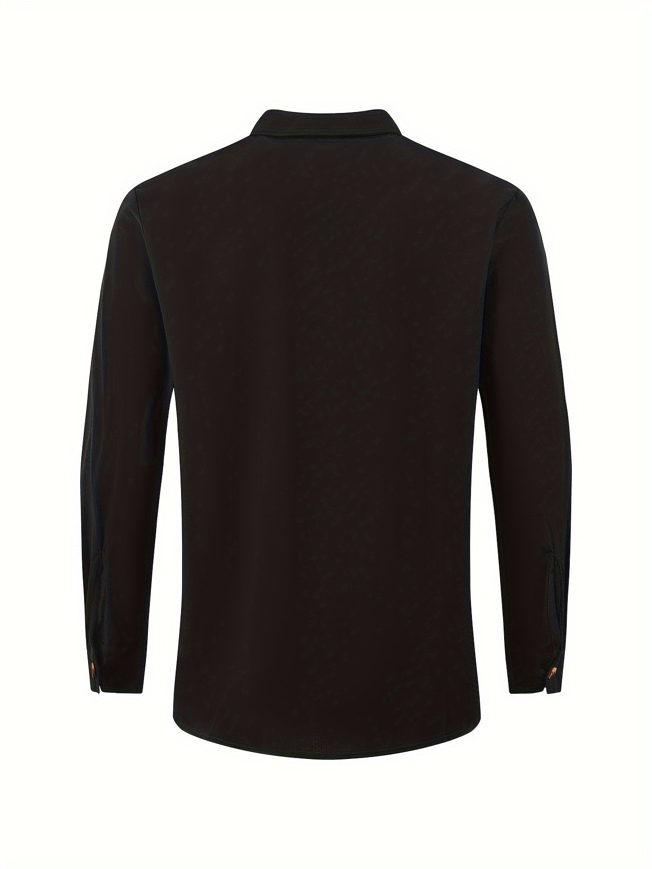 Men's Stand Collar Casual Shirt with Button Placket – Casual Look for Everyday and Special Occasions