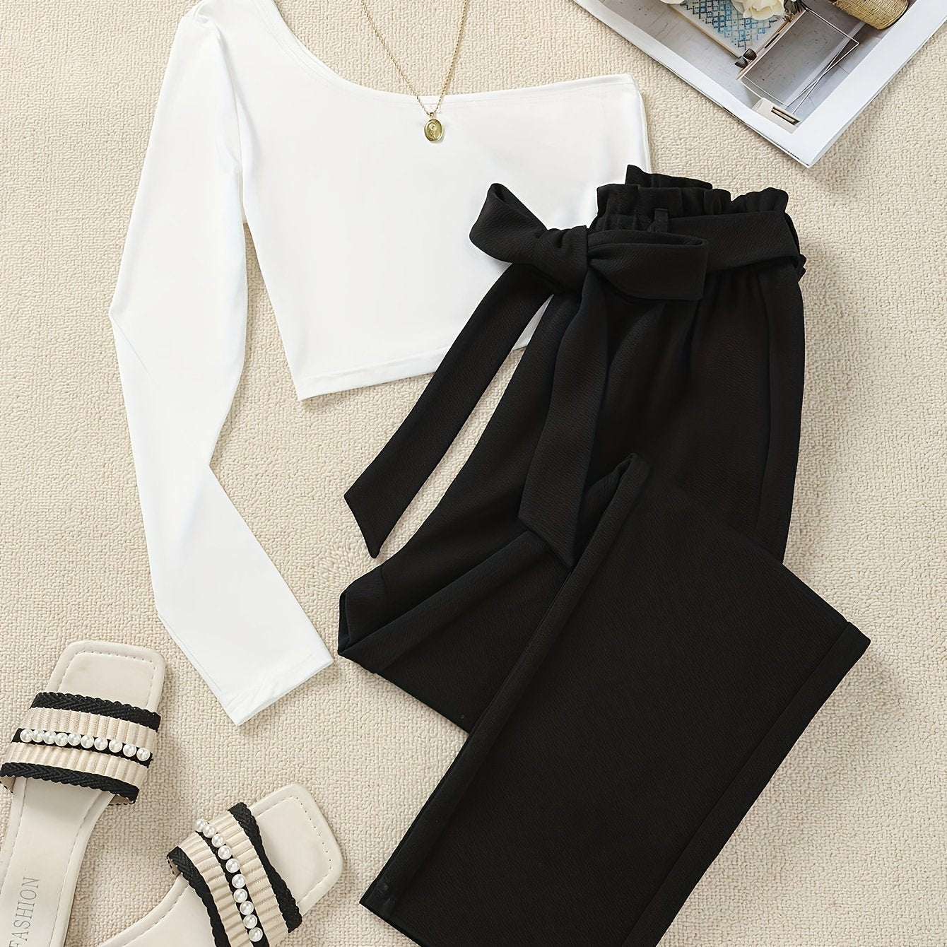 Women's Off-Shoulder Elegant Jumpsuit for Spring and Summer – Stylish One-Piece with Belt
