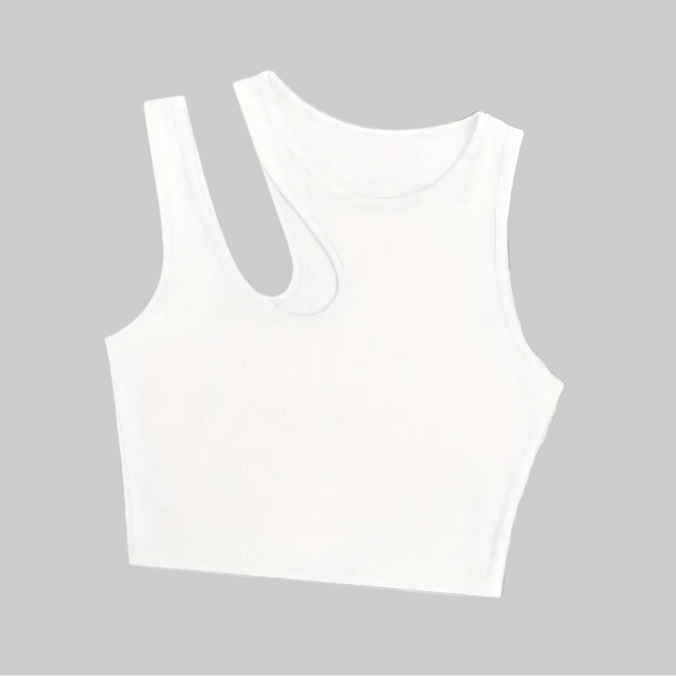 Women's Asymmetrical Crop Top for Summer – Fashionable Party and Casual Top